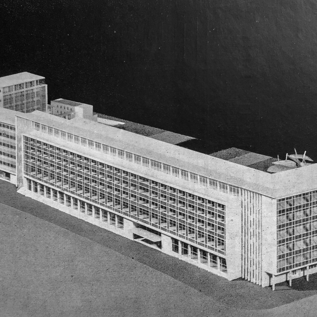 Hauptpostamt C 1, Leipzig: architectural model