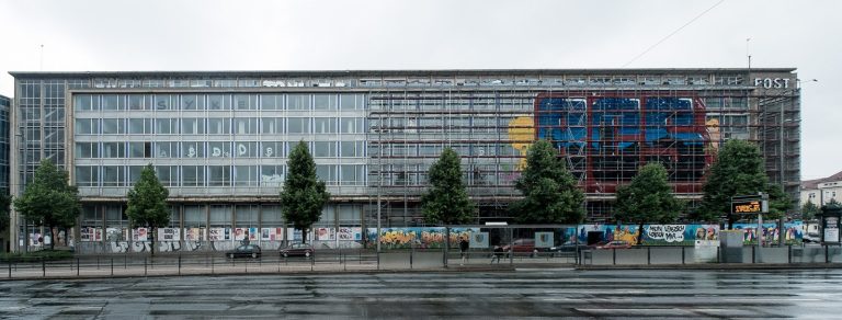 Hauptpostamt, Leipzig: the building in 2015
