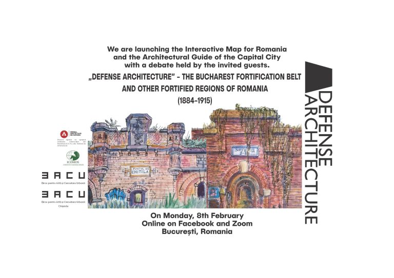 Poster – B.A.C.U. webinar "Defense Architecture – The Bucharest Fortification Belt", 8 February 2021
