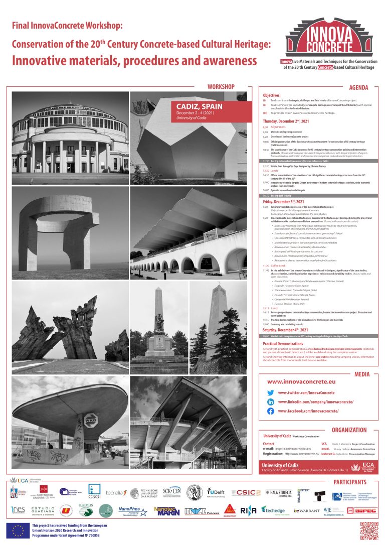 Poster – Final InnovaConcrete Workshop, University of Cádiz, 2–4 December 2021
